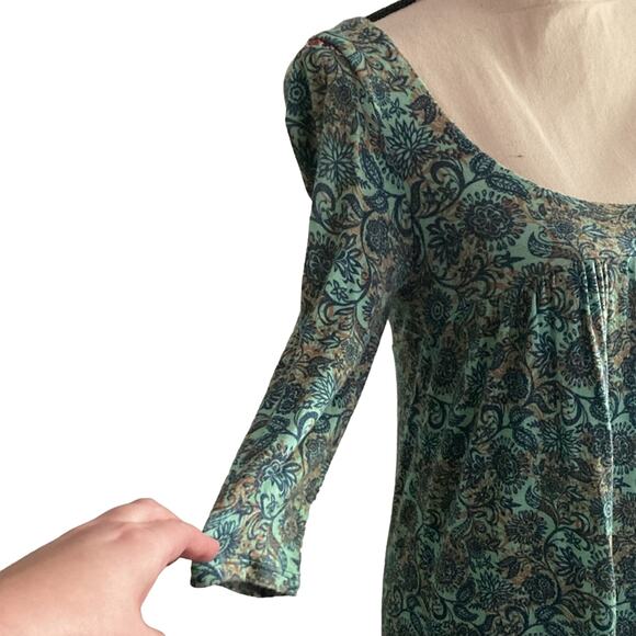 Eight sixty boutique brand made in USA mini casual boho cottage dress s - Picture 4 of 9